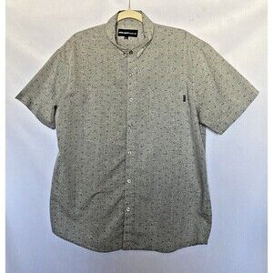 Molokai Surf Co. Shirt Men's XL Short Sleeve Button Down Gray Top